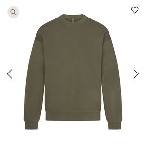 Skims TERRY MENS RELAXED CREWNECK LIMITED EDITION MILITARY / XL